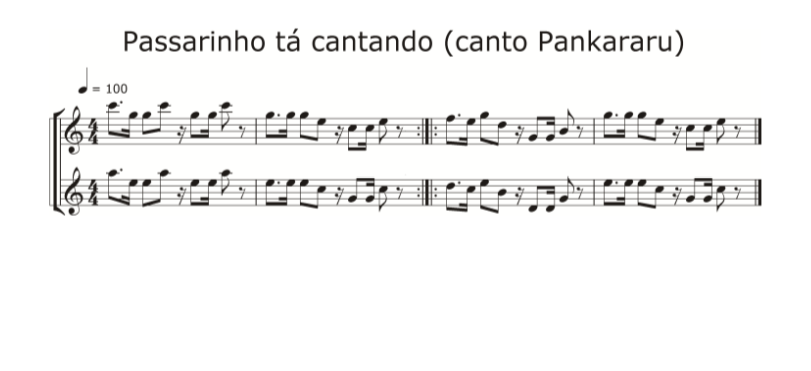 Passarinho tá cantando