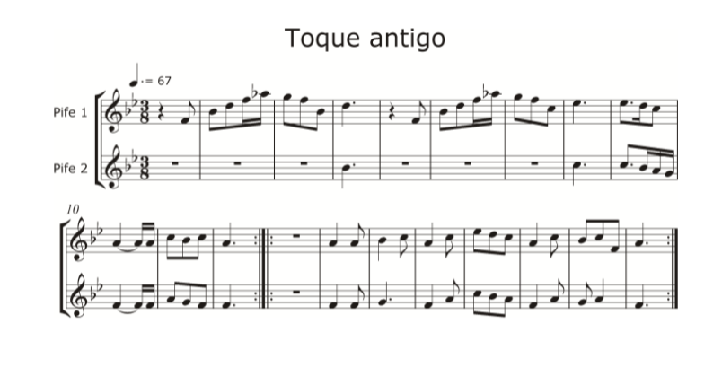 Toque antigo de Tacaratu